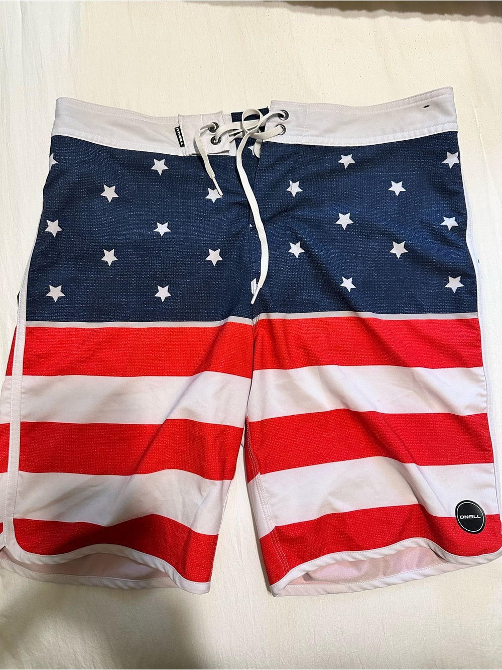 O'Neill Men’s American Flag Board Shorts - Blue/Red/White